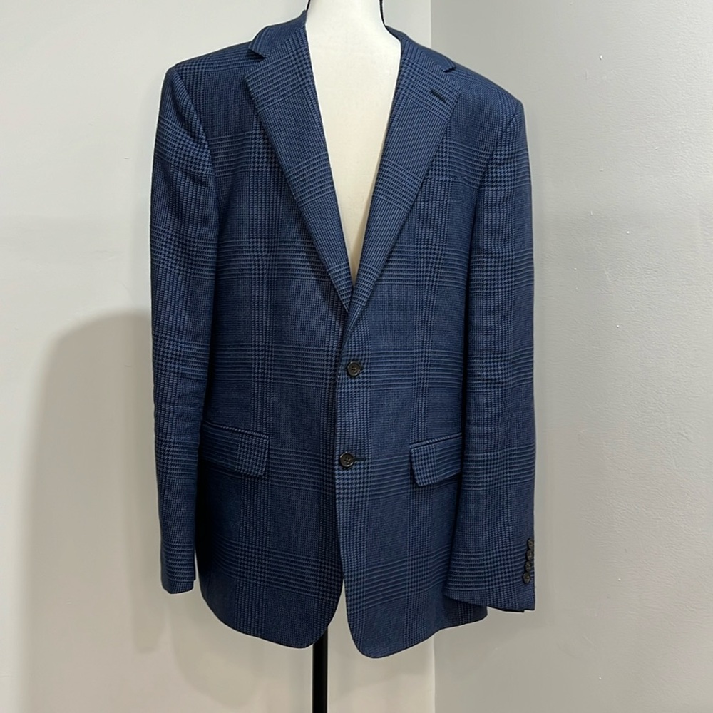Polo Blue Plaid Blazer
